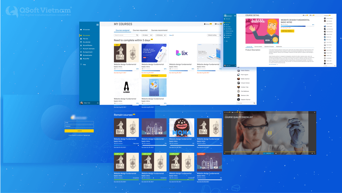 Developing a Comprehensive Corporate E-Learning Management System | Vietnam-Based Tech Team Ramp-Up